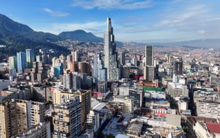 Aerial view of Bogota.