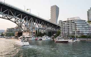 A harbor in Vancouver, Canada.