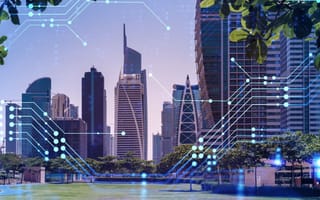 digital Singapore cityscape