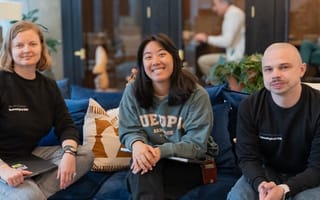 From left to right: Nata Stulova, Senior Research Scientist at MacPaw, Milin Tunsiricharoengul, Intern from MIT, Sergii Krivoblotsky, Head of TR&D at MacPaw. | Photo: MacPaw
