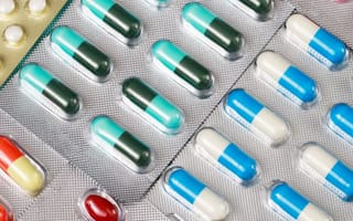 A photograph of pills in blister packets