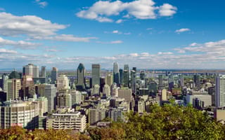 Montreal skyline.