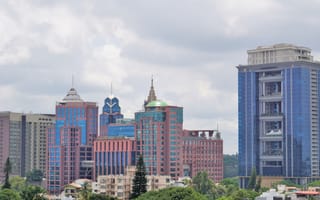 Bengaluru skyline.