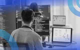 Developer using docker compose for web application
