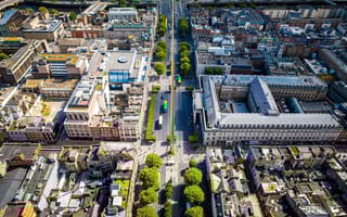 Dublin aerial view