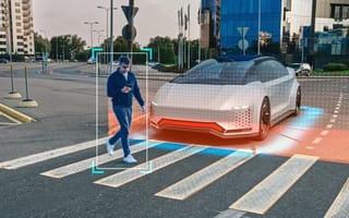 autonomous vehicle stopping for pedestrian