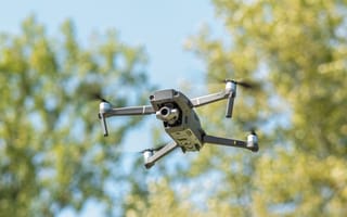 drone in flight