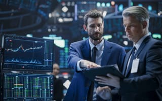 Investors compare stocks.