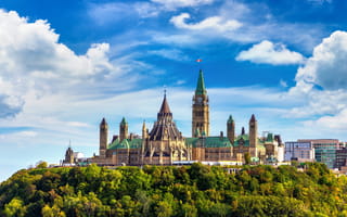 Castle in Ottawa, Ontario, Canada.