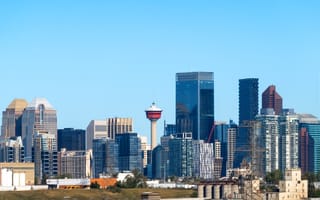 City skyline of Calgary, Alberta, Canada.