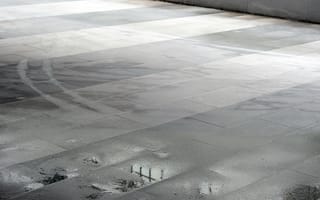 Close-up of wet concrete.