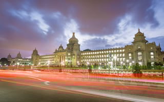Iconic Vidhana Soudha , Landmark of Bengaluru, Karnataka, India