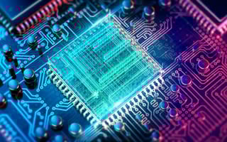 closeup of circuitboard
