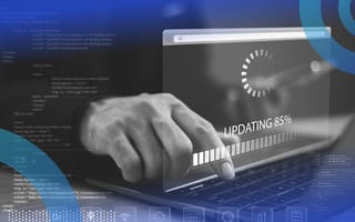 Developer installing software on computer