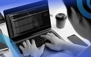 developer writing in ASM code for Hello World!