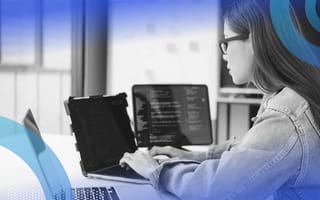 Developer writing Python code