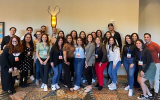Ellevation Education’s Somos ERG pose for a group photo at the company’s offsite.