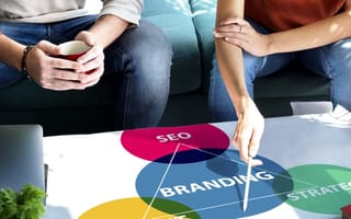 advertising materials on a meeting table