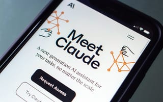 A smartphone with Anthropic's Claude chatbot on its screen.