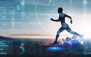 Artificial intelligence analyzes a runner's pulse, heart rate and other data points.