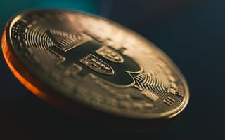 Physical rendition of a bitcoin.