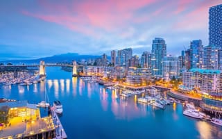 Vancouver skyline.