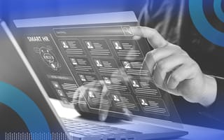 HR manager reviewing applicants in a portal