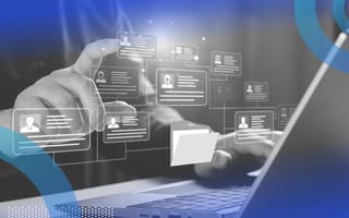 person opening a file with personal information