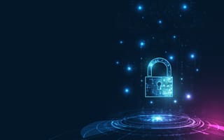An illustration of a digital padlock is shown.