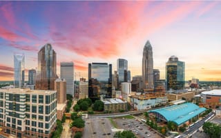 Charlotte at sunset