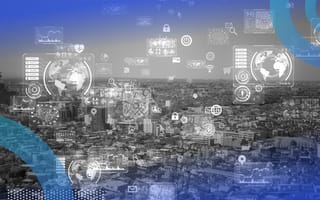 A smart city with AI connectivity