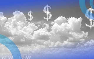 Clouds with dollar signs in them