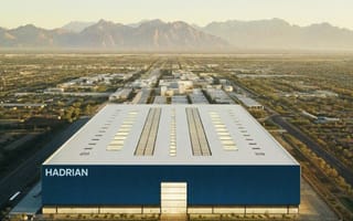 An exterior photo of Hadrian's new facility is shown.