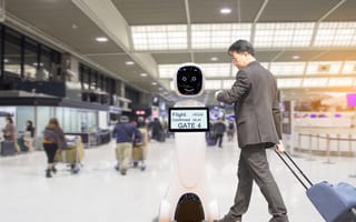 Robots finding work in the world's busiest airports