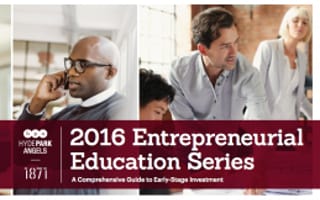 2016 Hyde Park Angels & 1871 Entrepreneurial Education Series