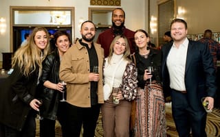 Members of the Checkr team pose together