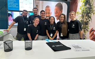 Tebra employees together at work