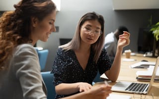 coworkers chatting