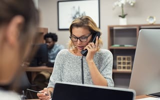woman on a call