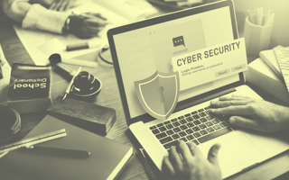 Cybersecurity prompt on screen