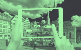 Using augmented reality to find nearby recommendations
