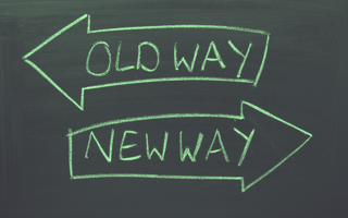 Put the old way in the rearview mirror