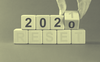 Blocks spelling out 2021 reset.