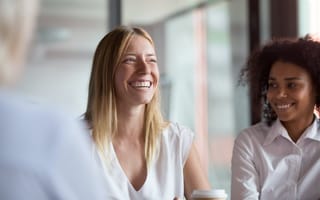 Woman smiling
