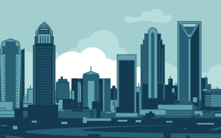 Credit Karma to Hire 600 New Team Members in Charlotte, NC, Expansion Illustration of Charlotte, North Carolina's skyline