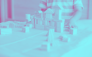 Wooden toy building blocks