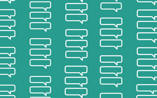 text bubble graphic