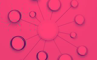 Circle with nodes around it, mind map