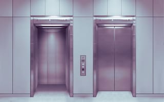 two elevators view