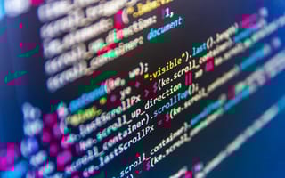 code on a screen